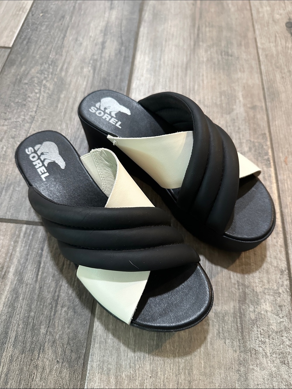 Sorel Cameron Platform Puff Slide Mules